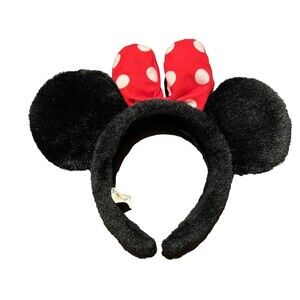 Vintage Minnie Mouse Ears Kids Polka Dot Bow Disney Parks Land World Disneyland